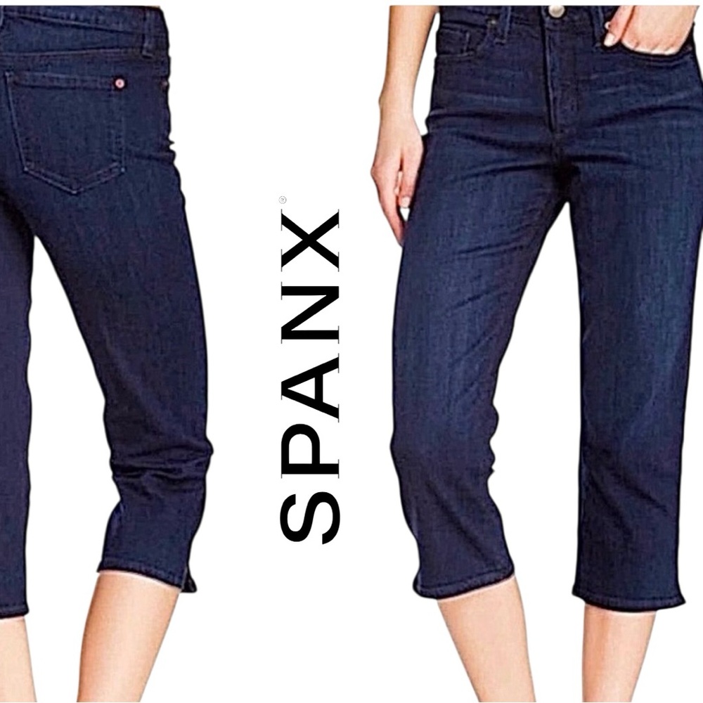 SPANX‎ Slim-X Casual Dark Dipped Capri - Size 27